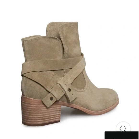 Ugg Elysian Boots Leather Ankle Boot Pirate Boho Indie Tan Brown Size 5 - Picture 2 of 4